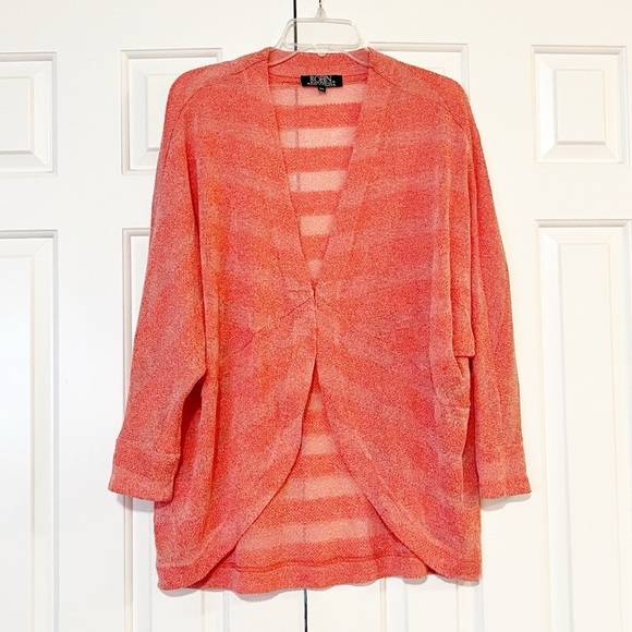 Robin Artizan Signature Open Front Cardigan. Made in Canada. One Size (M/L) - Picture 3 of 14